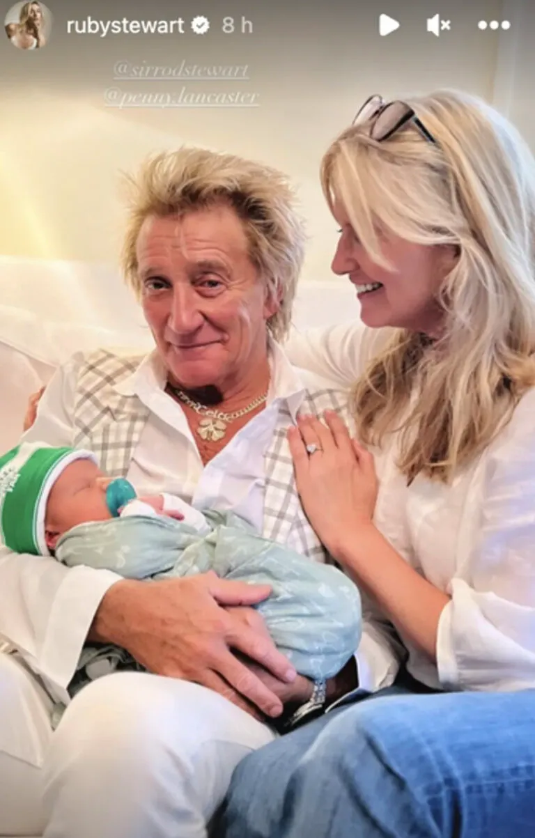 “Double Joy for Rod Stewart as Two Grandchildren Arrive in a Week ...